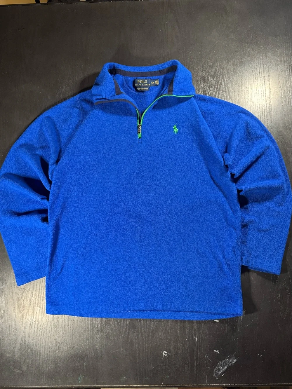 Polo Ralph Lauren Performance Blue Fleece Quarter Zip Pullover Men’s M
